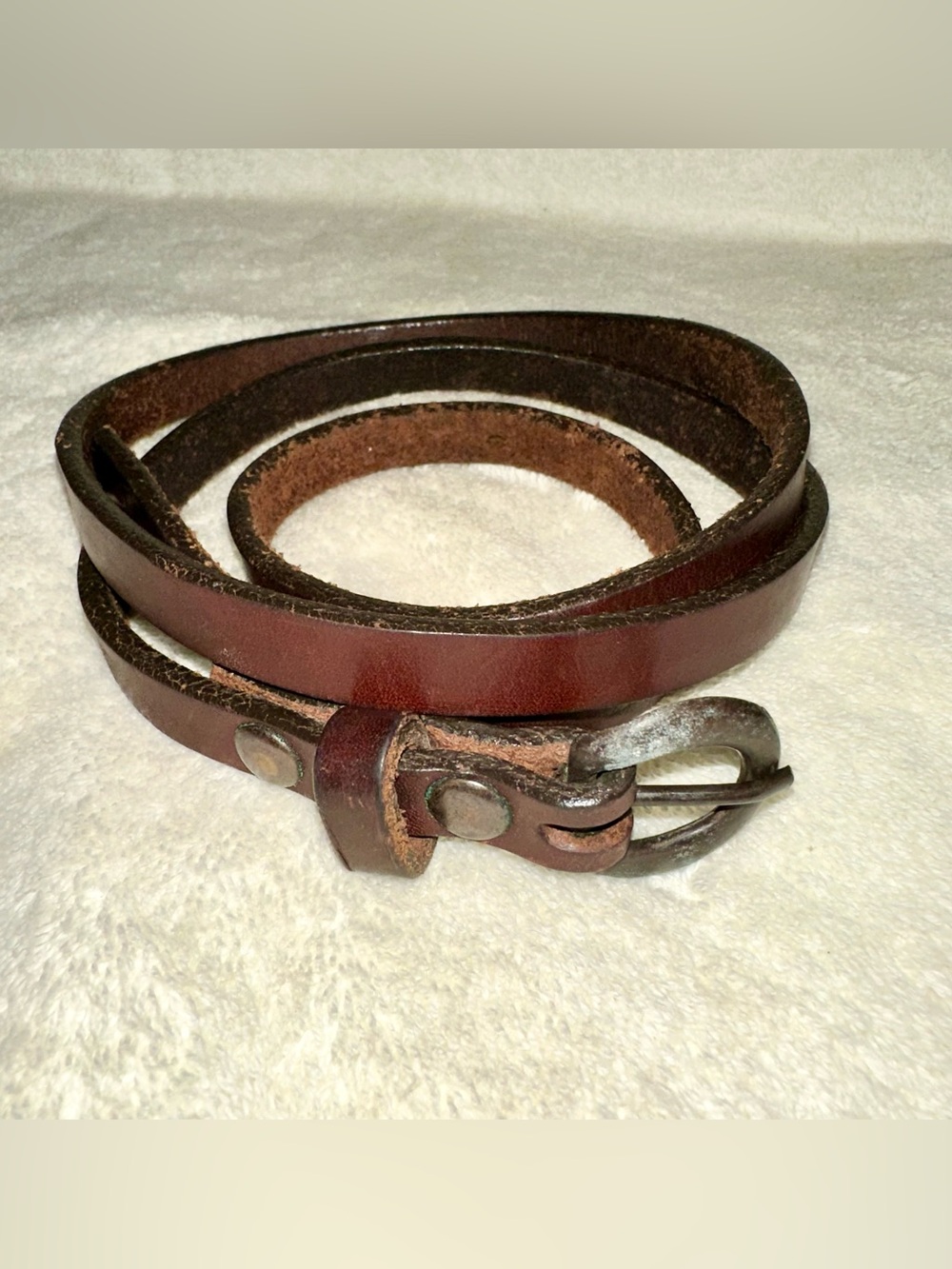 Rare Vtg Weaver Brown Leather Belt Western Equestrian Utility Chicago Screws